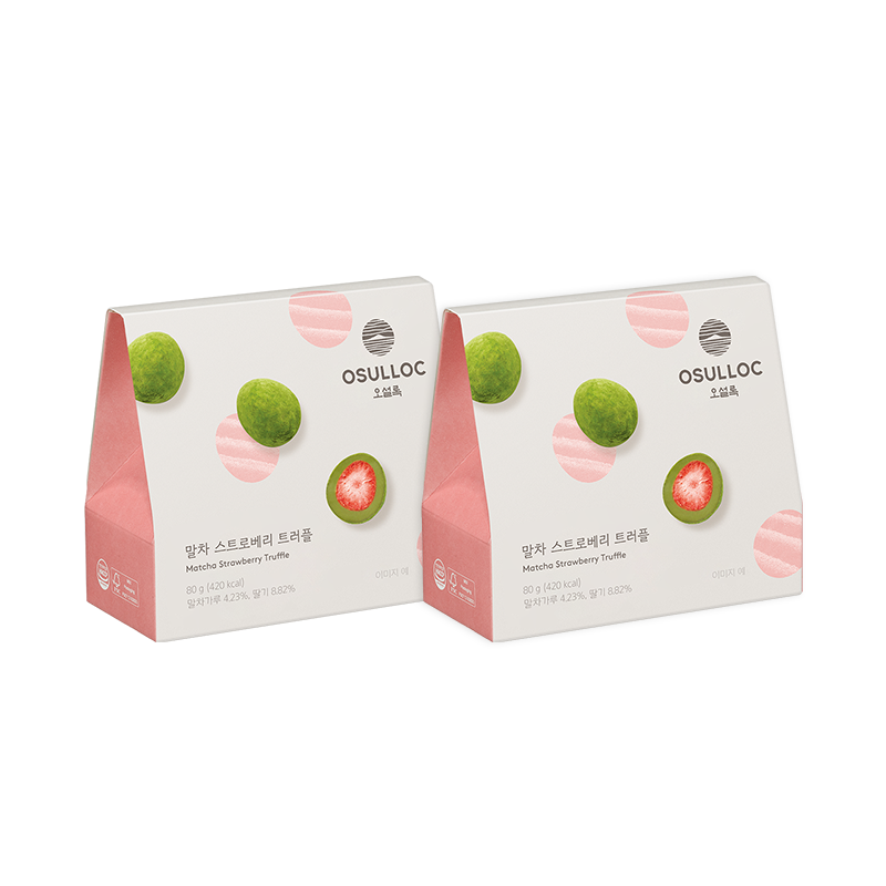 [2BOX] 말차 스트로베리 트러플 80g (원산지:상세설명참조)