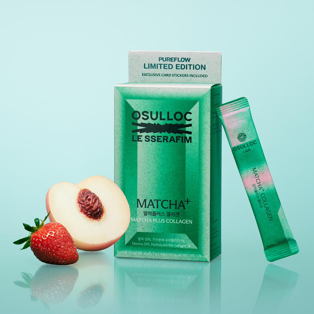 [LE SSERAFIM x OSULLOC] MATCHA+ COLLAGEN 10입 (원산지:상세설명참조)
