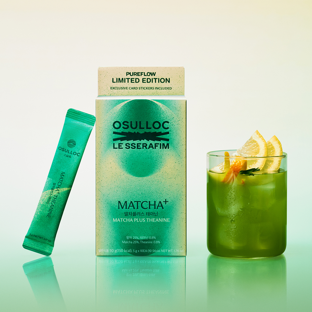 [LE SSERAFIM x OSULLOC] MATCHA+ THEANINE 10입 (원산지:상세설명참조) 상품 이미지 2