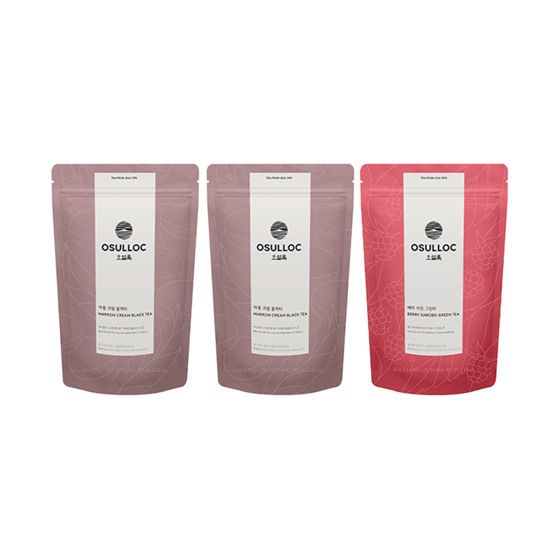 베리 가든 그린티 20입 1PACK + 마롱 크림 블랙티 20입 2PACK (원산지:상세설명참조) 상품 이미지 2