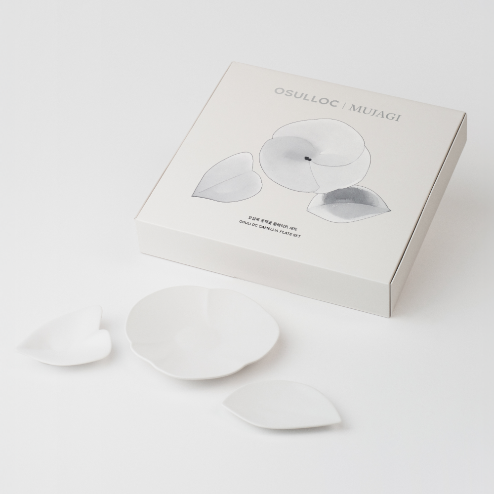 동백꽃 플레이트 세트 1ea