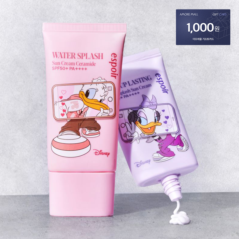[디즈니에디션] 워터스플래쉬 선크림 (세라마이드/톤업 래스팅) SPF50+/PA++++