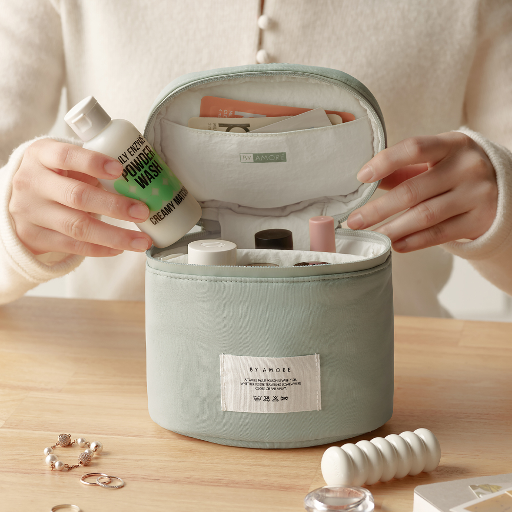 바이아모레 트래블 멀티 파우치 스몰 - 더스티민트