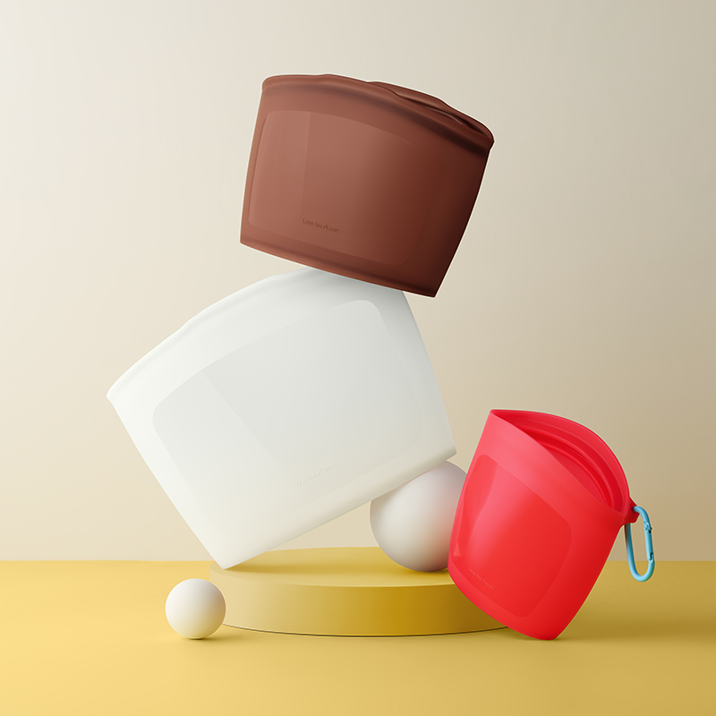 아모레몰x실리팟 실리콘 지퍼백 3P