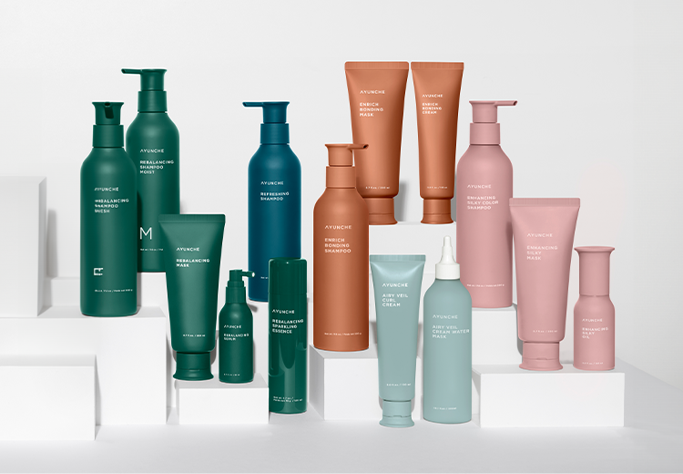 아윤채는 고기능 살롱 솔루션으로
건강한 아름다움을 실현하는
프로페셔널 헤어 케어 브랜드입니다.