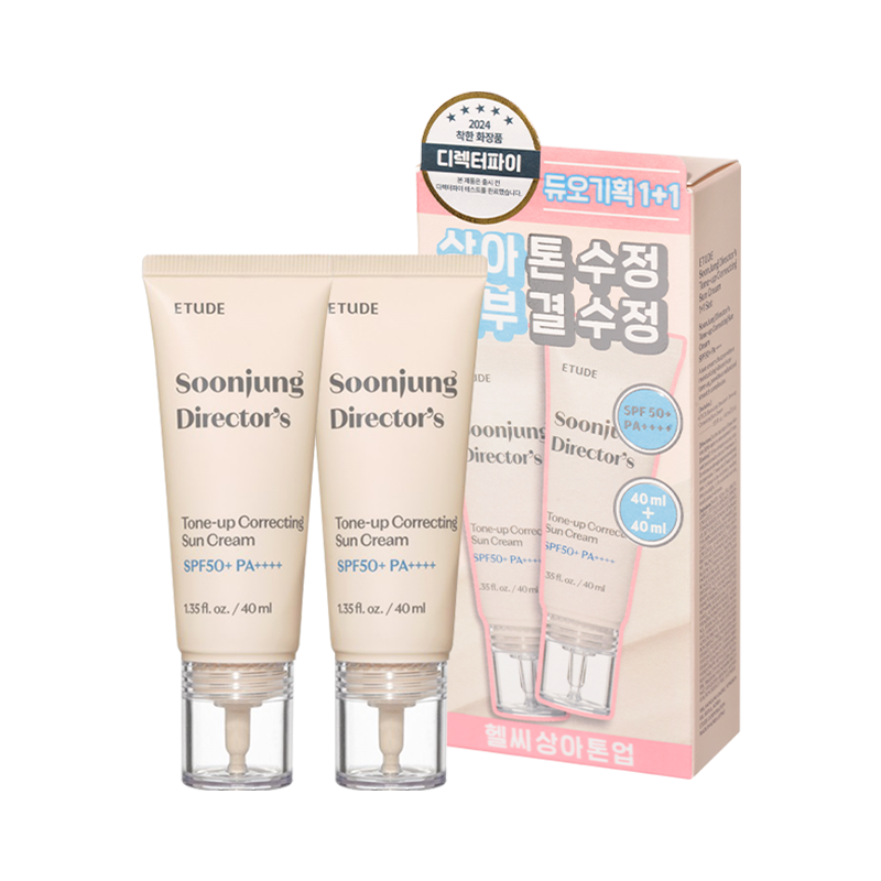순정 디렉터 톤업 수정 선크림 듀오 기획세트 (40ml+40ml)
