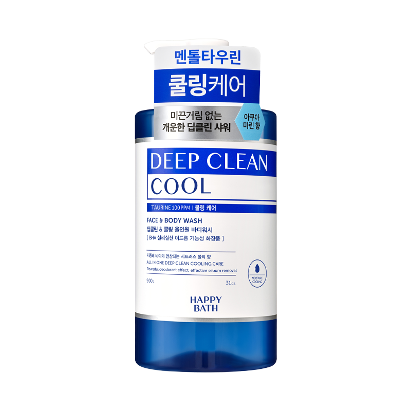 딥클린 타우린 쿨링케어 바디워시 900g