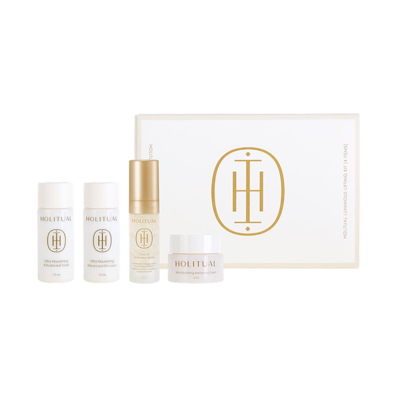 루미너스 리프팅 4종 키트 (울트라 너리싱 어드밴스드 토너 15ml, 에멀전 15ml, 크림 5ml, 코어 리프트 세럼 5ml)