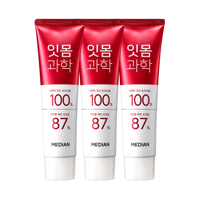 잇몸과학 치약 스트롱민트 120g*3입